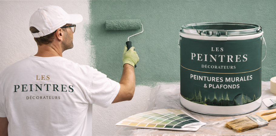 Travaux de peinture murale et plafond pour rénovation intérieure